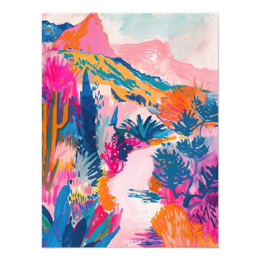 Elektrischer Wüstenweg Fotodruck (Vorne)