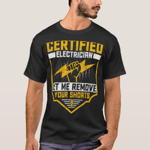 Elektrischer zertifizierter Elektro-Lineman T-Shirt