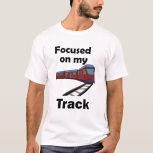 Elektrischer Zug Fokussiert Auf Mein Gleis-Zug-Zit T-Shirt