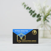 Elektrischer Zuhause-Stromverteiler Visitenkarte (Stehend Vorderseite)