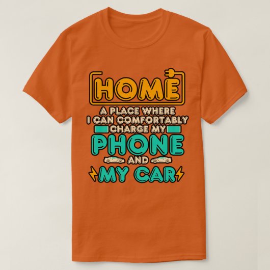 Elektrischer Zuhause T-Shirt (Design vorne)