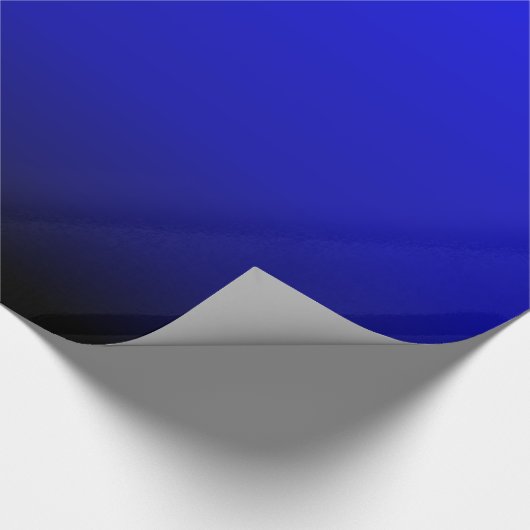 Elektrisches Blau Geschenkpapier (Ecke)