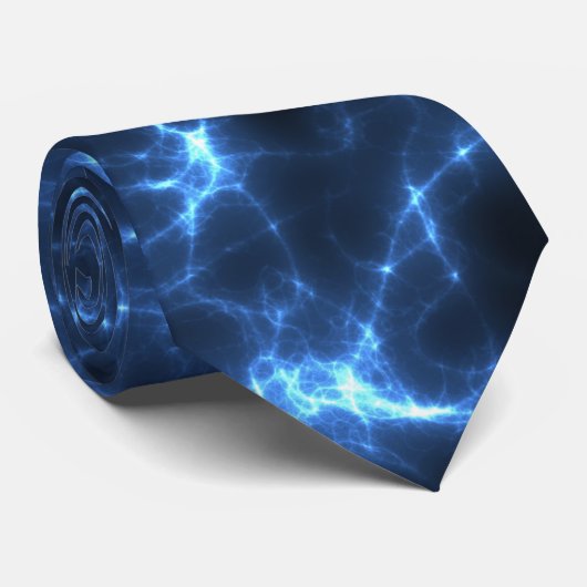 Elektrisches Blau Krawatte (Gerollt)