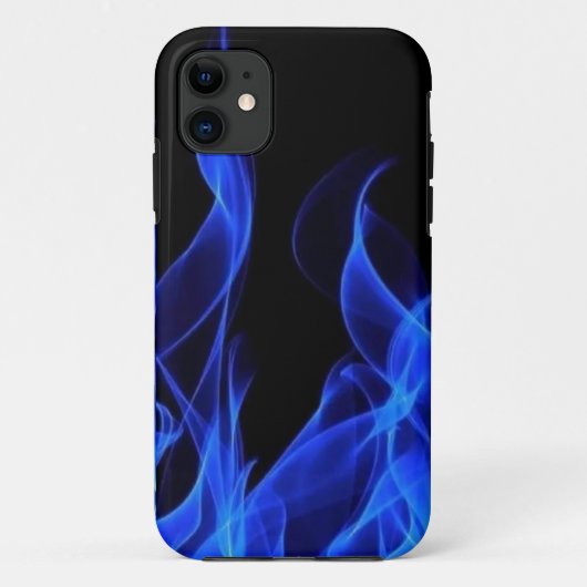 Elektrisches Blaues Feuer Abstrakte Flammen Case-Mate iPhone Hülle (Rückseite)