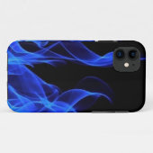 Elektrisches Blaues Feuer Abstrakte Flammen Case-Mate iPhone Hülle (Rückseite (Horizontal))