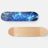 Elektrisches blaues Skateboard (Horizontal)
