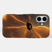 Elektrisches Blitznetz im Sturm Case-Mate iPhone Hülle (Rückseite (Horizontal))