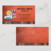 Elektrisches Bohrwerkzeug | Bauarbeiter Visitenkarte (Vorne/Hinten)