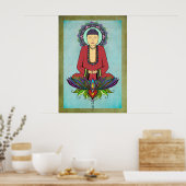 Elektrisches Buddha-Poster/Print Poster (Küche)