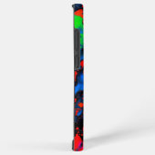 Elektrisches Chaos fett neon abstrakte Farbspritze Samsung Galaxy Hülle (Rechte Seite)