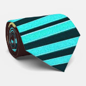 Elektrisches Chevron-Streifen-Fusionsdesign Krawatte (Gerollt)