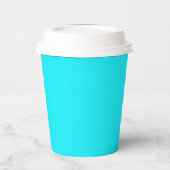 Elektrisches Cyan Pappbecher (Links)