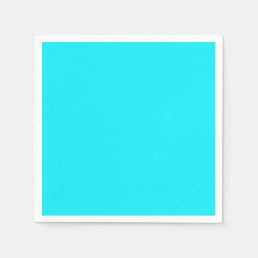 Elektrisches Cyan Serviette (Vorderseite)