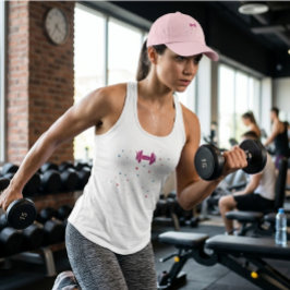 Elektrisches Energie-Gym-Workout-Set/Rosa Fitness Tank Top