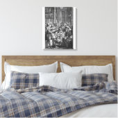 Elektrisches Experiment an einem Mann Leinwanddruck (Insitu (Schlafzimmer))