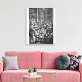 Elektrisches Experiment an einem Mann Leinwanddruck (Insitu (Wohnzimmer))