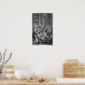 Elektrisches Experiment an einem Mann Poster (Küche)