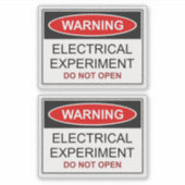 Elektrisches Experiment Aufkleber (Vorderseite)