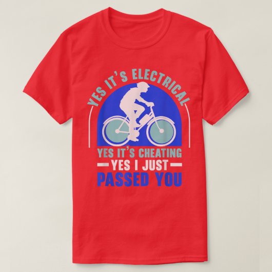 Elektrisches Fahrrad E-Bike Rad Lover Biken4 T-Shirt (Design vorne)