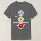 Elektrisches Fahrrad E-Bike Rad Lover Biken T-Shirt (Design vorne)