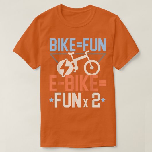 Elektrisches Fahrrad E-Bike Rad Lover Biken T-Shirt (Design vorne)