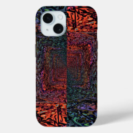Elektrisches Fraktal-Kaleidoskop Abstrakte Gestalt Case-Mate iPhone Hülle