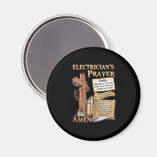 Elektrisches Gebet Amen Magnet (Vorderseite/Rückseite)