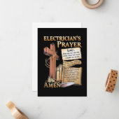 Elektrisches Gebet Amen Mitteilungskarte (Vorderseite/Rückseite Beispiel)