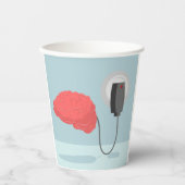 Elektrisches Gehirn Pappbecher (Vorderseite)