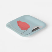 Elektrisches Gehirn Pappteller (Gewinkelt)