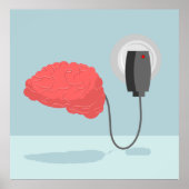 Elektrisches Gehirn Poster (Vorne)