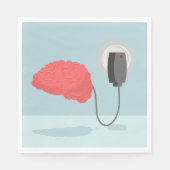 Elektrisches Gehirn Serviette (Vorderseite)