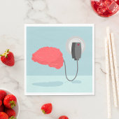 Elektrisches Gehirn Serviette