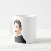 Elektrisches Genie Nikola Teslas Kaffeetasse (Vorderseite Links)