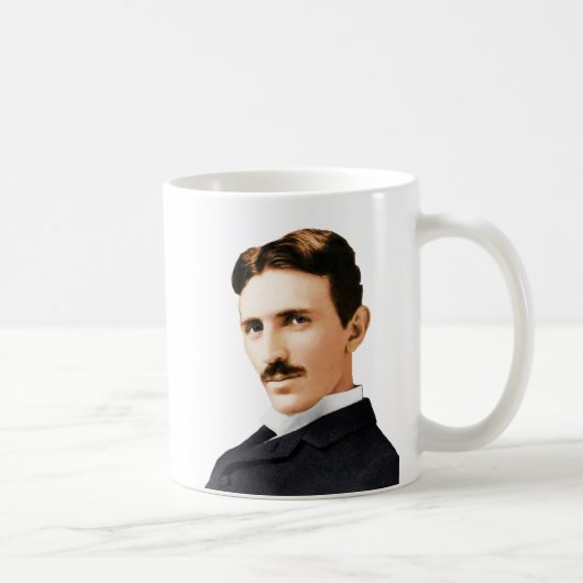 Elektrisches Genie Nikola Teslas Kaffeetasse (Rechts)