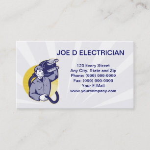 elektrisches Geschäft der Visitenkarte