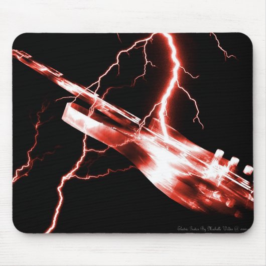 ELEKTRISCHES GITAR rot Mousepad (Vorne)