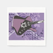 Elektrisches Gitarrenpapier Napkins Serviette (Vorderseite)