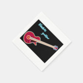 Elektrisches Gitarrenpapier Napkins Serviette (Ecke)