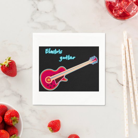 Elektrisches Gitarrenpapier Napkins Serviette