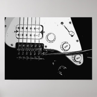 Elektrisches Gitarrenposter Poster