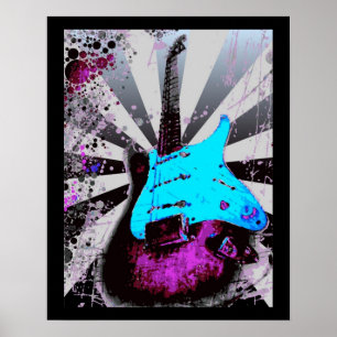Elektrisches Gitarrenposter Poster