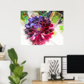 Elektrisches Glühen Poster (Heimbüro)