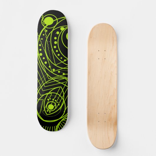 Elektrisches Grün Skateboard (Vorderseite)