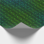 Elektrisches grüne Schlangen-Haut Dragonscale Geschenkpapier (Ecke)