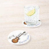 ELEKTRISCHES GUITAR 1 - Rundsandsteingetränk Getränkeuntersetzer (Seite)