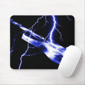 ELEKTRISCHES GUITAR blau Mousepad (Mit Mouse)