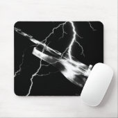 ELEKTRISCHES GUITAR weiß Mousepad (Mit Mouse)