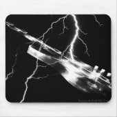 ELEKTRISCHES GUITAR weiß Mousepad (Vorne)