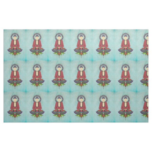 Elektrisches kundengerechtes Gewebe Buddhas Stoff (Fat Quarter (45,7 x 55,9 cm))